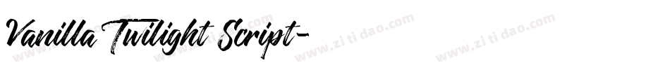 Vanilla Twilight Script字体转换